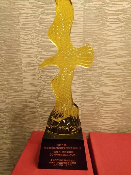 张彩芳博士荣获 金鸥奖中国2019年度新锐CEO人物