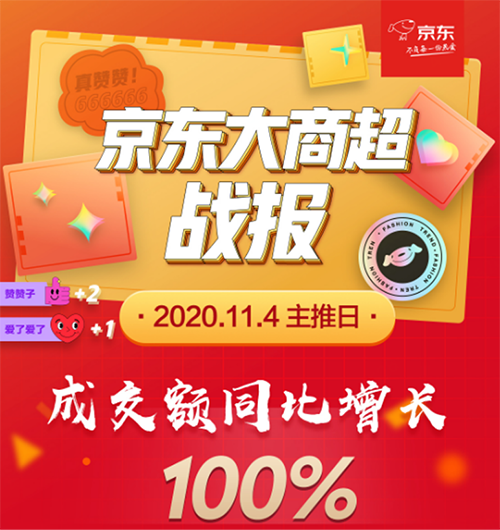 引爆11.11！京东大商超主推日成交额同比增长100%