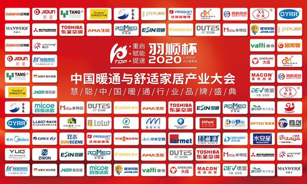 “重启、赋能、提速”2020中国暖通与舒适家居产业大会——“羽顺杯”2020慧聪暖通行业品牌盛会隆重举行