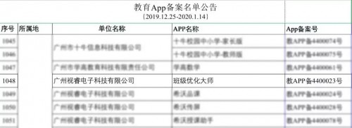 班优入选丨教育部全国教育APP备案名单公示