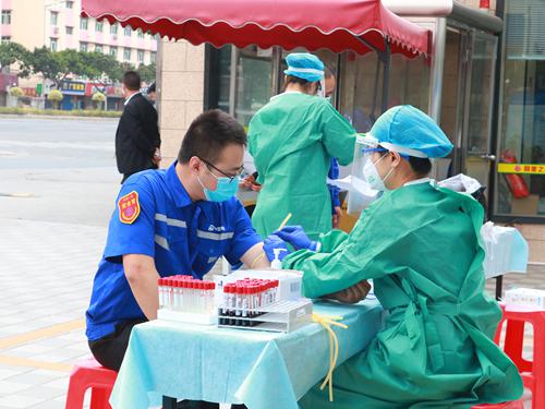 “硬核保障安全复工” —中铁一局广州地铁信号项目组织全员核酸检测