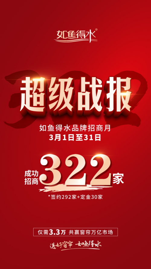 31天招商322家！窗帘十大品牌如鱼得水招商火热的原因是？