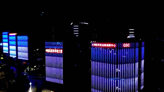 夜空彩虹一夜点亮广州科学城，"基建狂魔"不再是贬义词