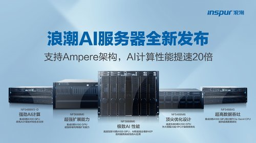 浪潮信息新品发布，5款AI服务器支持全新NVIDIA® Ampere架构