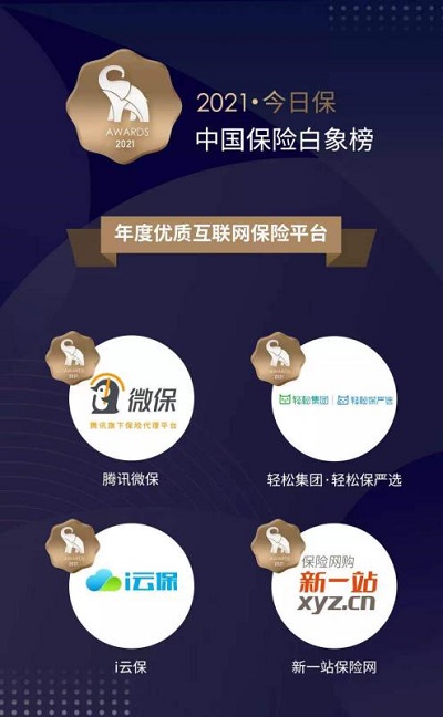中国保险白象榜发布 轻松集团·轻松保严选、微保入选年度优质互联网保险平台