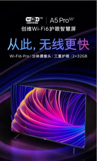 比快更快 创维Wi-Fi6护眼智慧屏A5 Pro邀你感受“极致畅快"！