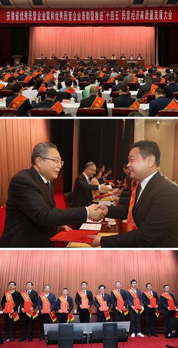 荣事达集团董事长潘保春获评安徽省优秀民营企业家