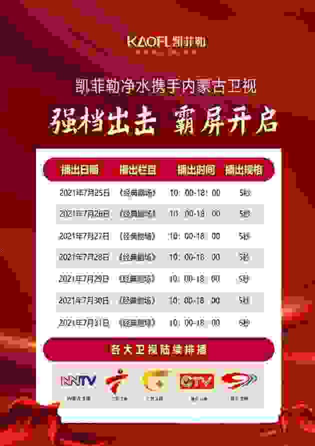 中国十大净水器排行榜_净水器十大品牌凯菲勒,荣登十一大卫视再启广告“霸屏”模式