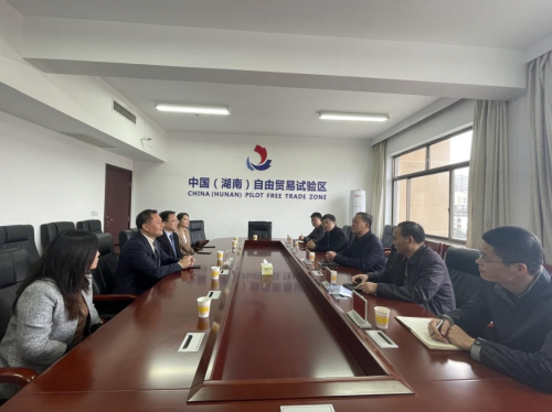 湖南省商务厅一级巡视员毛七星会见亚欧非贸促会总会长一行