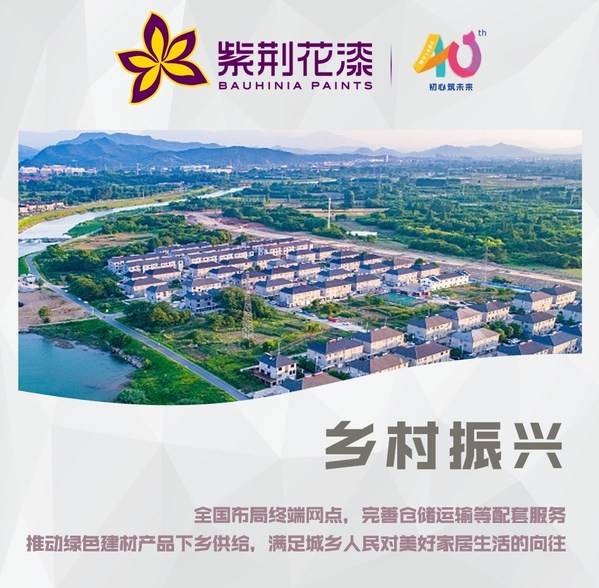 助力乡村振兴，民族品牌紫荆花携"绿色建材"进万家