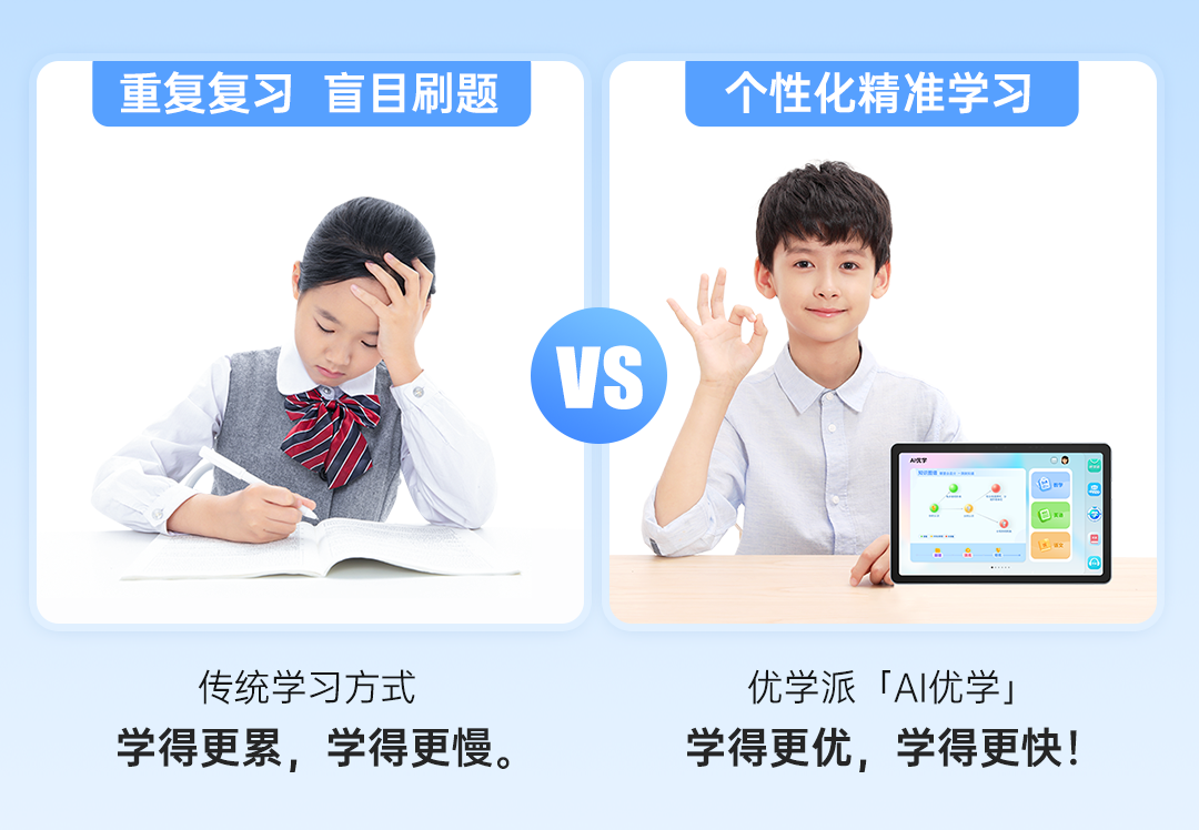 优学派智能AI学习机，AI精准学孩子定位薄弱知识点，助力摆脱盲目学习！