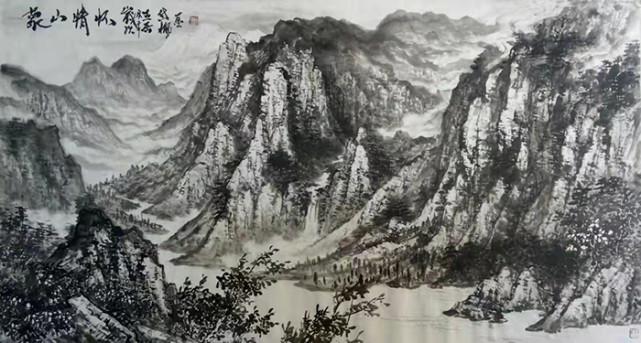 中国当代书画艺术家协会会员任纪成和大型电视剧《滨海盐都》出品方新章网达成书画推广合作协议