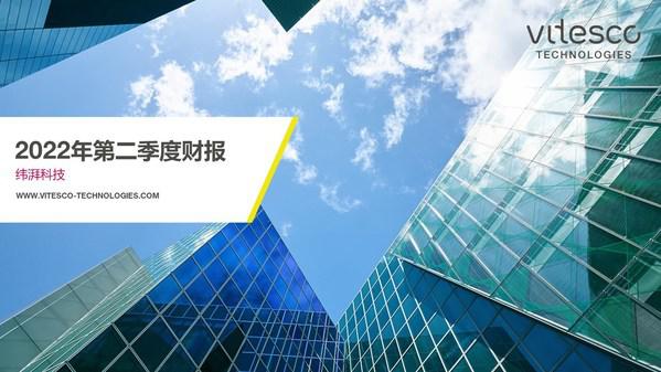 2022年第二季度财报: 纬湃科技电气化产品订单增势迅猛