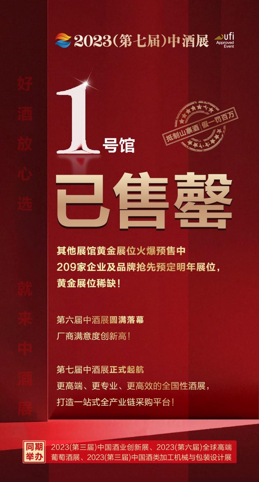 丰谷潭酒黔酒股份等品类标杆企业抢定第七届中酒展，明年7月6-8日青岛见