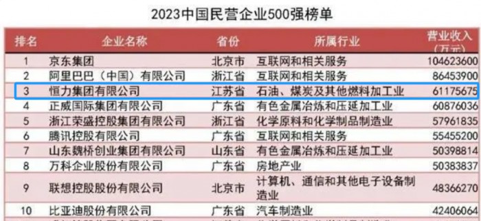 恒力集团董事长陈建华:民营经济只会更加壮大和强健