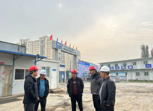 鹤壁市开发区住房城乡建设局到中国二冶鹤壁项目进行冬季安全检查
