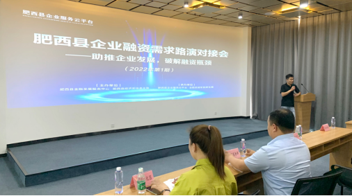 肥西县企业服务云平台圆满举办 我县企业融资需求路演对接会