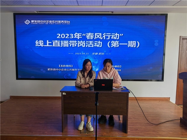 肥东县企业服务平台2023年“春风行动”线上直播带岗活动（第一期）圆满收官