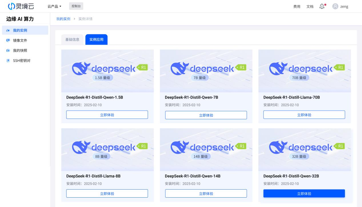 灵境云 AI 算力平台全面上线DeepSeek丨助力加快 AI 产业布局