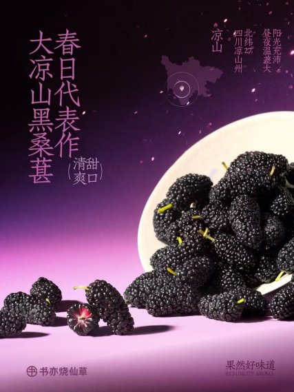 书亦烧仙草推出桑葚系列，凸显优势竞逐茶饮新赛道