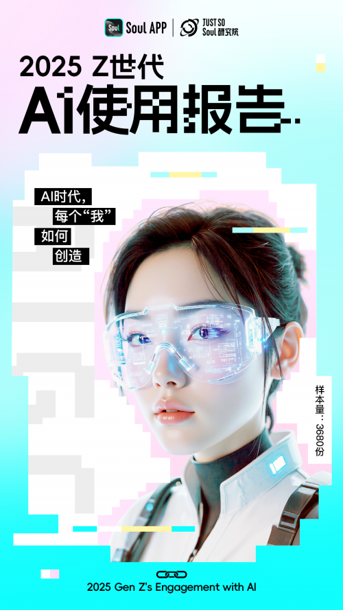 Soul App 发布2025 Z世代AI使用报告:揭示年轻人如何通过AI创造经济价值和情绪价值