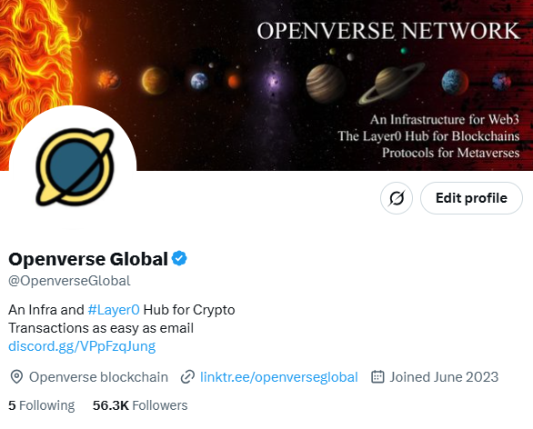 OPENVERSE获重磅资本加持，Layer0赛道再添生力军
