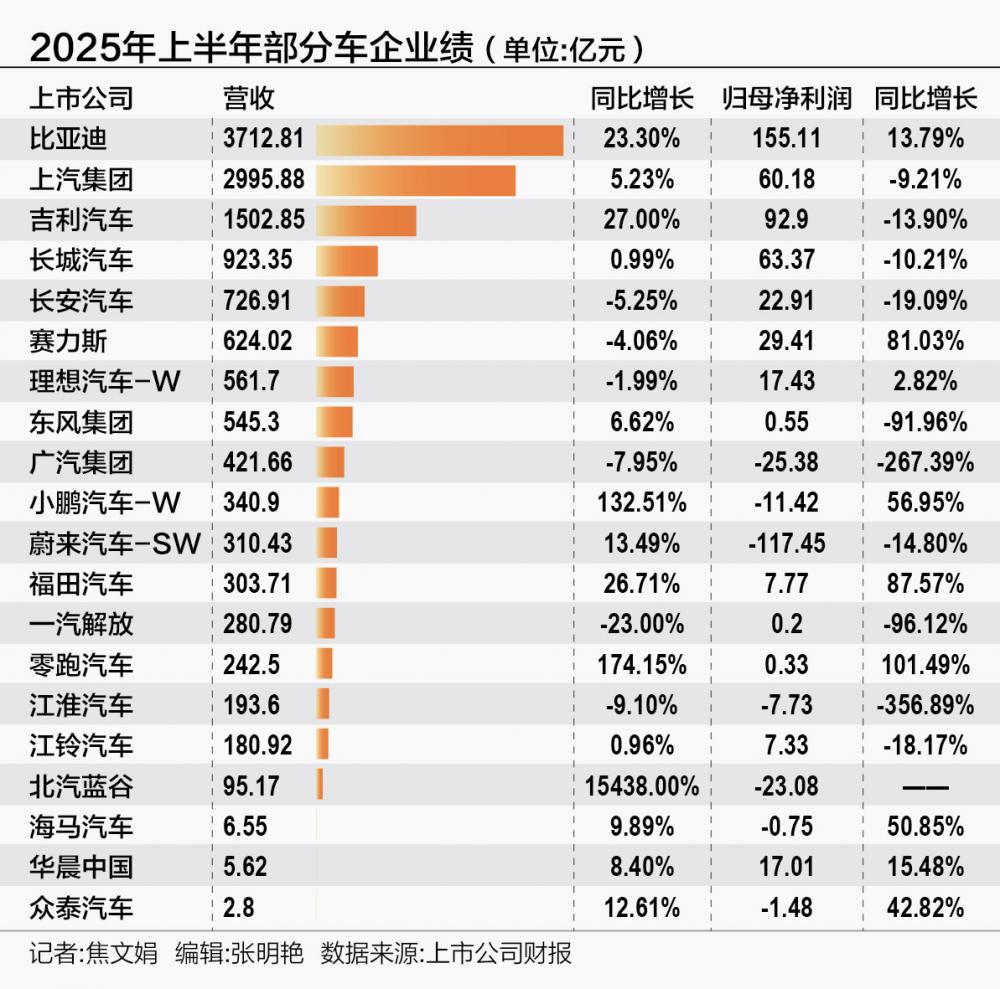 繁荣与阵痛：2025年上半年 中国车市分化加剧