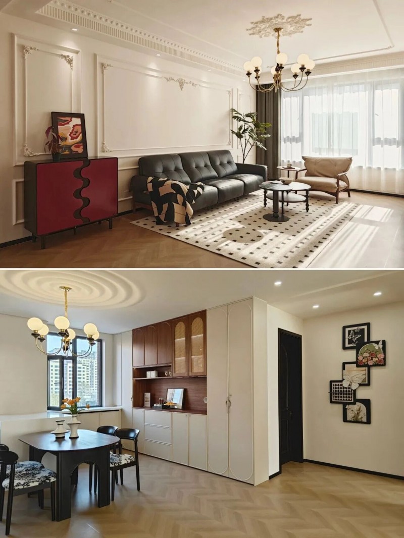 全友家居案例丨这个133㎡把复古氛围和收纳都玩明白了