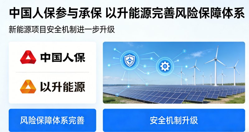 中国人保参与承保，以升能源完善风险保障体系，新能源项目安全机制进一步升级
