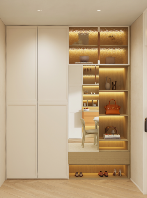 全友家居丨122㎡原木奶油风，实现人宠共居，温暖治愈