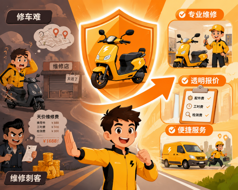 送嗒嗒丨让两轮电动车告别“修车难”与“维修刺客”