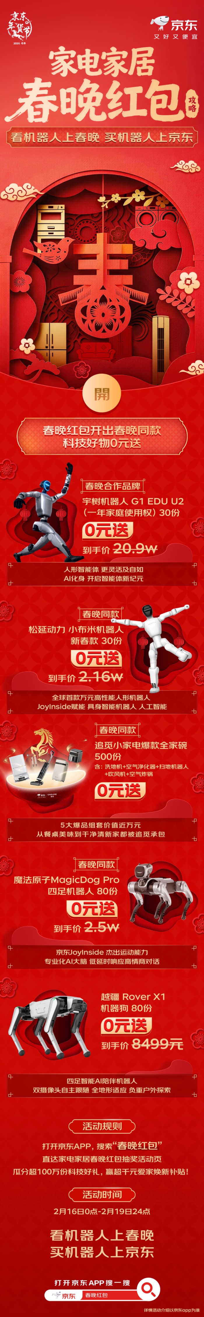 机器人扎堆亮相马年春晚 京东“机器人”搜索量2小时内环比增超300%